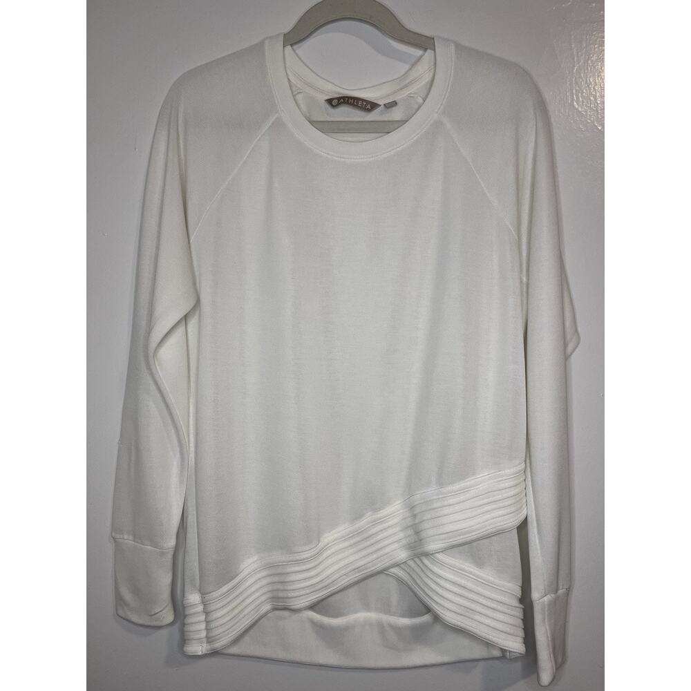 Athleta Women’s Activewear Sweater Size M White *Flaw